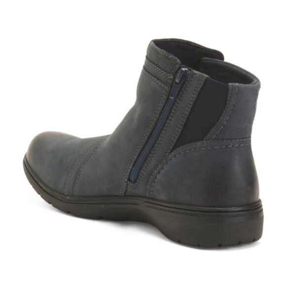 CLARKS Nubuck Leather Carleigh Style Comfort Booties - Picture 2 of 3